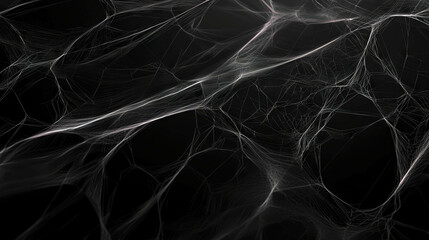 Intricate spiderweb pattern on dark background for halloween and nature themes