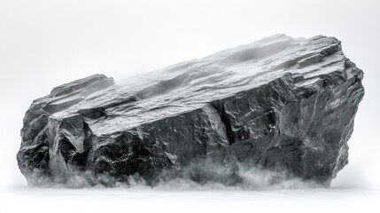Smoky grey rock studio shot, product display