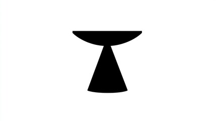 Simple Black Icon of an Ancient Vessel