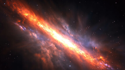 Cosmic star light refracting through interstellar clouds in space for science and education