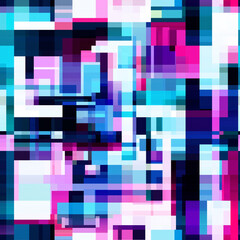 Abstract Colorful Digital Geometric Art
