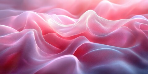 Obraz premium Pink Abstract Gel Wave Texture Background for Cosmetic and Beauty Product Visualization