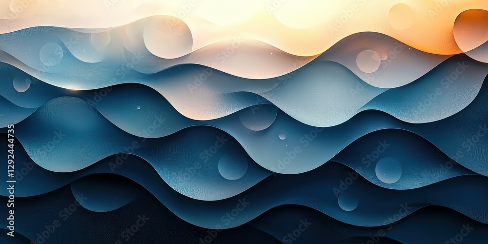 Aufkleber Abstract Digital Technology Background with Circuit Board and Lines in Grey and Blue Color Scheme