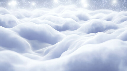 Ethereal white light background with vast snowy landscape for winter design