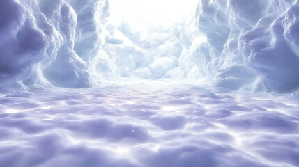 Obraz premium Tranquil white light wonder with vast dreamlike atmosphere for serenity design