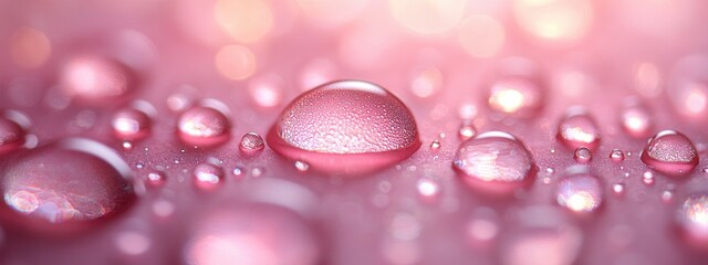 Serum Drops Gel Oil on Pink Background with Hyaluronic Acid for Skincare and Hydration