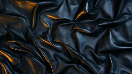 Luxurious distressed leather texture with creases for design backgrounds