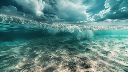 Fototapeta premium Ocean's Embrace: Underwater Serenity