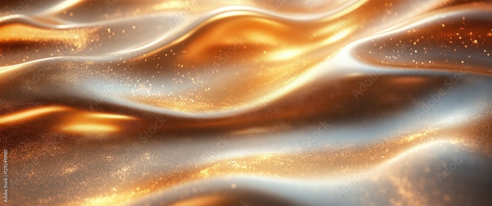 Poster luxury gold background abstract vector illustration with flowing lines and warm lighting for elegant