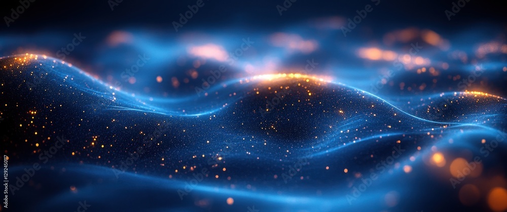 Aufkleber Futuristic Abstract Digital Technology AI Innovation Cyber Communication Network Big Data Quantum Computing