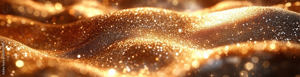 Poster Gold Foil Texture Close-Up Elegant Background with Shimmering Light and Intricate Patterns for Modern Graphic Design