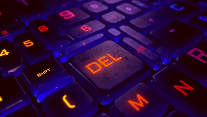 Glow Typing A Futuristic Keyboard Animation