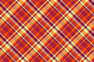 Duvet cover textile fabric background, carnival pattern texture plaid. Fibrous vector seamless check tartan in red and pink colors.