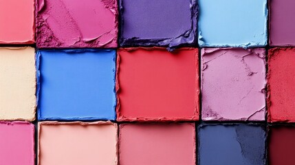 Fototapeta premium Colorful Makeup Palette Close-Up