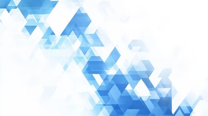 Abstract blue geometric shapes creating a modern background for digital design projects