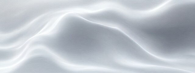 Fototapeta premium Minimalist Abstract White Wavy Background for Business Presentation with Soft Flowing Lines and Gentle Gray Design