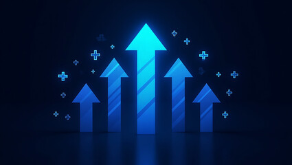 Blue Abstract Technology Background with Wavy Data Lines and Holographic Dots – Futuristic Digital Gradient Texture
