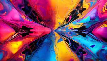 abstract mirrored colorful background