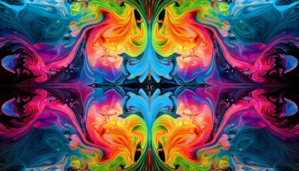 abstract mirrored colorful background