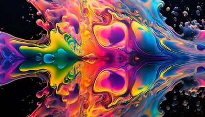 abstract mirrored colorful background