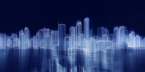 Fototapeta premium abstract city background