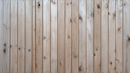 Light Beige Wooden Plank Fence