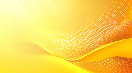Abstract yellow wave pattern with dotted texture, creating a vibrant background for design use