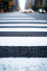 Keuken foto achterwand Unique tilt shift perspective of a New York City avenue crossing    © BISO