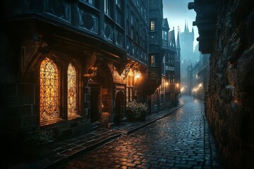 Obraz premium Explore the enchanting medieval streets of Prague.