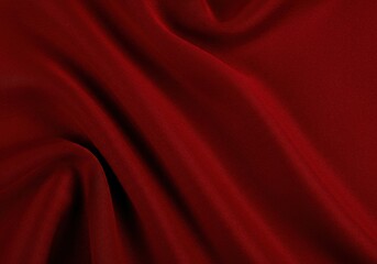 deep red fabric texture, smooth satin material, luxurious velvet background, crimson silk closeup, rich scarlet cloth, elegant drapery