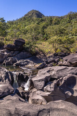 Obraz premium paisagem natural no povoado de São Jorge, cidade de Alto Paraiso de Goiás, Estado de Goiás, região da chapada dos Veadeiros