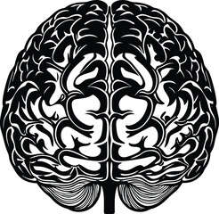 Fototapeta premium Human Brain Silhouette