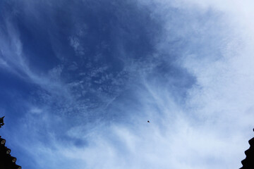 blue sky with clouds