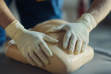 Effective hands-on training in CPR techniques during a healthcare workshop
