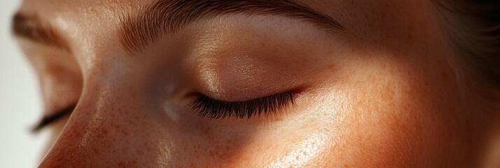 Exploring the contrast between aging skin and youthful rejuvenation in a medical illustration. Generative AI