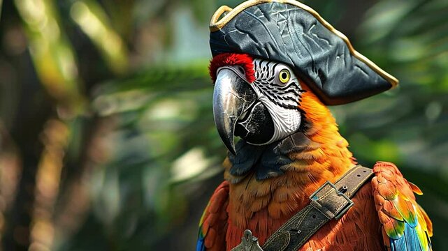 parrot in pirate Videos 4K