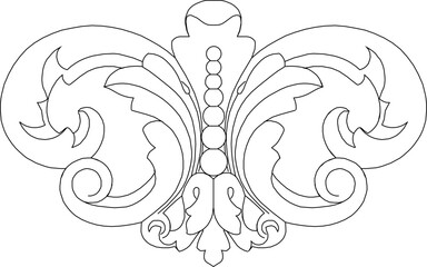 sketch vector silhouette illustration icon symbol ornament decoration accessories decorative carving classic vintage ethnic traditional 