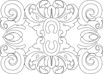 sketch vector silhouette illustration icon symbol ornament decoration accessories decorative carving classic vintage ethnic