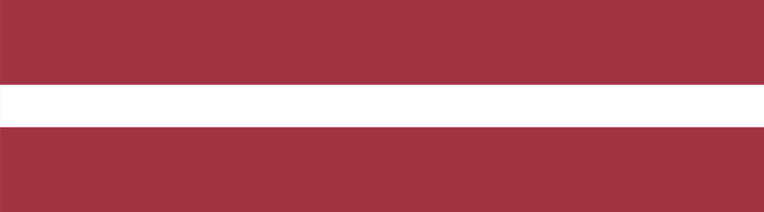 Latvia flag long banner digital vector illustration