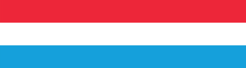 Fototapeta premium Luxembourg flag long banner digital vector illustration