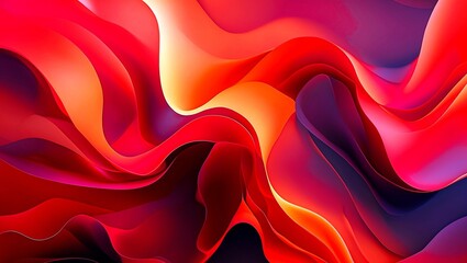 Obraz premium Vibrant abstract background featuring red and orange gradients