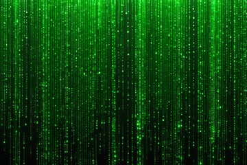 a green background with many green dots and a black background