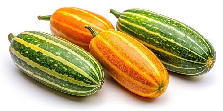 Pointed Gourd Drone Photography: Vibrant Orange & Green Striped Vellery Trichosanthes dioica, Healthy Vegetable