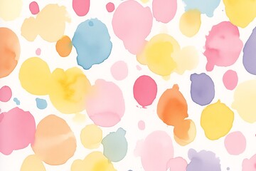 濡れた画用紙に溶ける水彩画のような絵具	