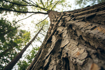 Fototapeta premium A high contrast texture of bark with abstract depth