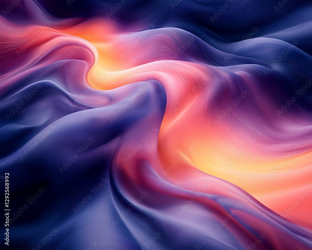 Fototapete Abstract Flowing Colors in Dynamic Abstract Background