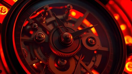 Fototapeta premium close up of a clock