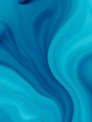 Obraz premium Ocean Inspired Aqua Wavy Background in Deep Blue and Seafoam Green, Creating a Sense of Depth and Motion