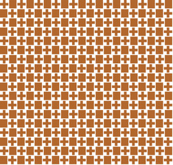 geometric pattern with squares and crosses