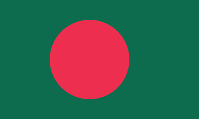 Bangladesh flag long banner digital vector illustration